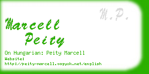 marcell peity business card